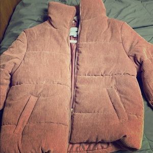 Corduroy soft pink jacket